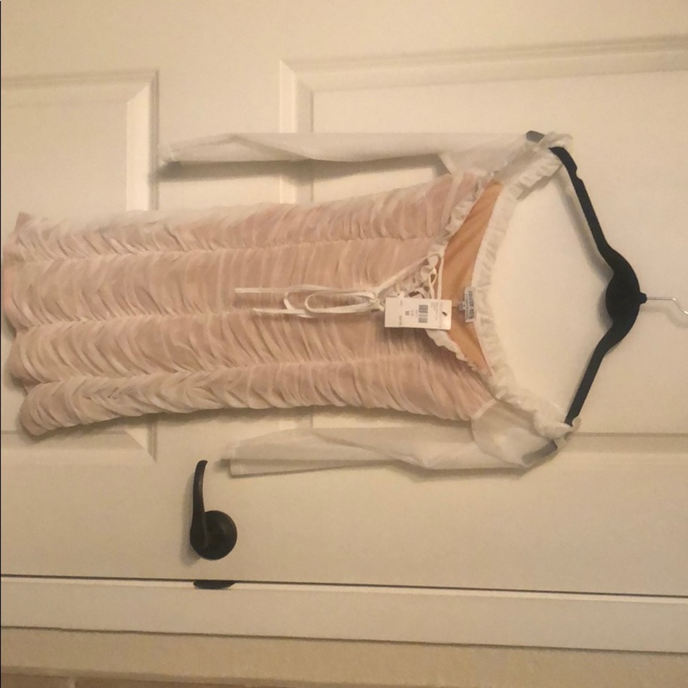 Maura mesh dress White